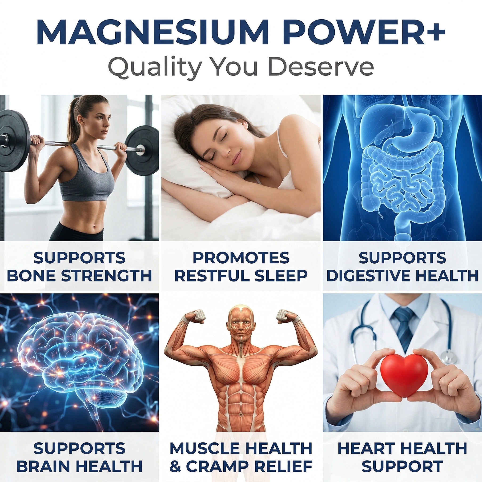 Magnesium L-Threonate Complex for Men & Women 200mg Elemental — 5-in-1 with Glycinate, Citrate, Malate & Oxide — Brain, Memory, Sleep & Muscle Recovery Support — 90 Veggie Capsules