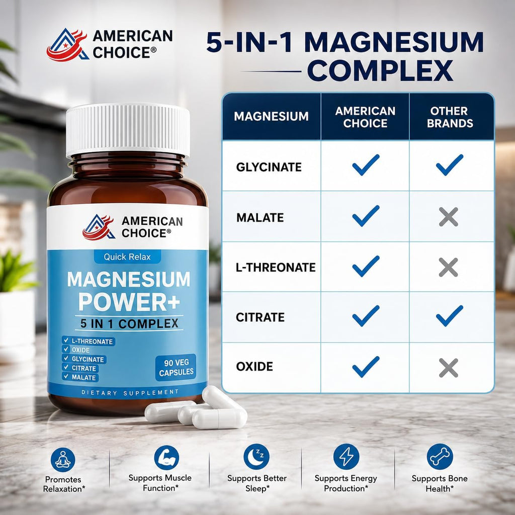 Magnesium complex for women and men – Brain, Sleep & Muscle Recovery – 90 Capsules